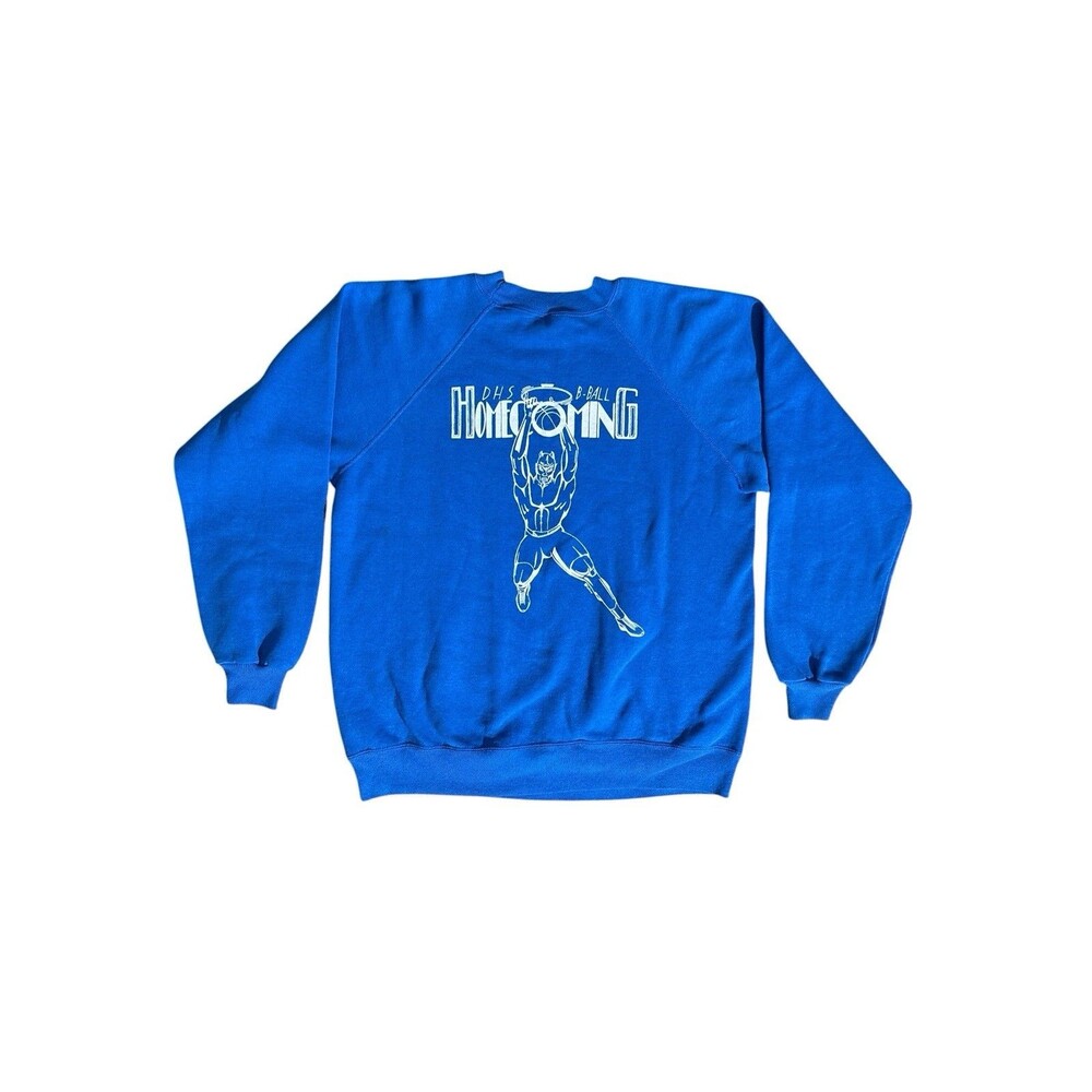 Vintage Davis Devils Homecoming Basketball Sweatshirt Mens Large 90s DHS USA